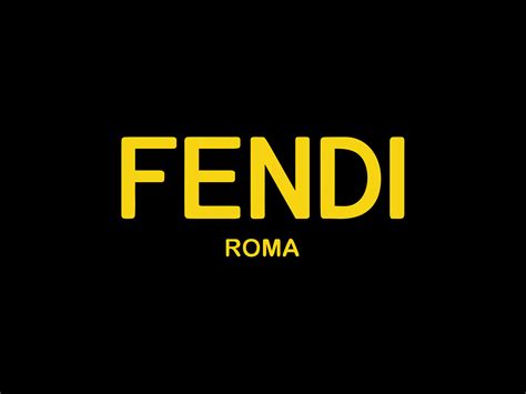 fendi logo yellow and black|fendi logo download.